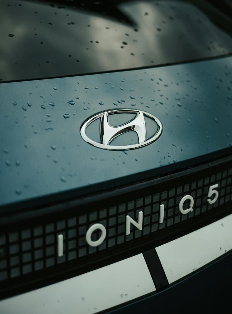 Close-up of Hyundai Ioniq 5 badge