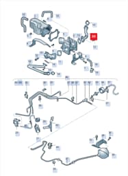 059131525AF Audi Connecting Hose