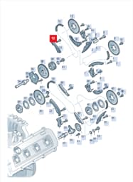 05A109203A Audi Timing Chain Guide Rail