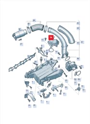 05L131501A Volkswagen Exhaust Gas Recirculation Valve