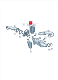 05L131512 Audi Exhaust Gas Recirculating Coolant