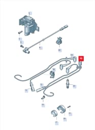 06B905431E Volkswagen Ignition Cable