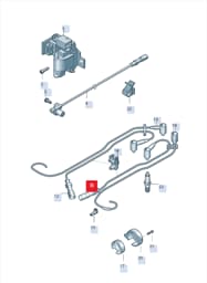 06B905433D Volkswagen Ignition Cable