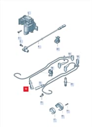 06B905435D Volkswagen Ignition Cable