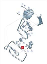 06E903137R Audi Multi-Ribbed Belt