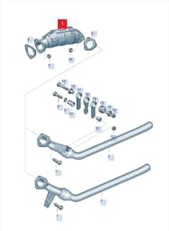 8E0254200HX Audi Catalytic Converter