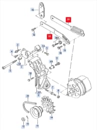 027903251D Volkswagen Angled Bracket