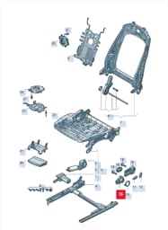 8E0959777AJD1 Audi Seat Switch (Flint Grey JD1)