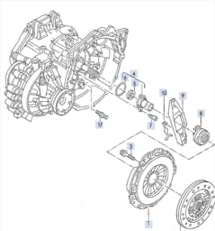 028141035A Volkswagen Clutch Plate