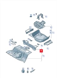 8F0814150 Audi Cross Member For Floor