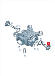 02D525355E Audi Flanged Shaft