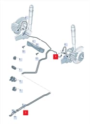 5Q0614741AS VAG Brake Hose Fitting