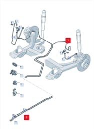 5Q0614741BD VAG Brake Hose Fitting