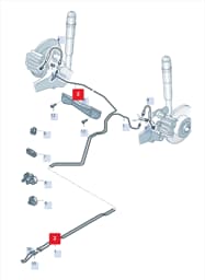 5Q0614742AS VAG Brake Hose Fitting