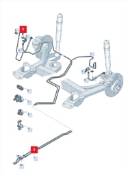 5Q0614742BC VAG Brake Hose Fitting