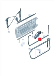 8H1959802D Audi Window Regulator Motor