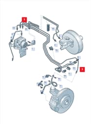 5Q1614723E Volkswagen Hydraulic System Hose
