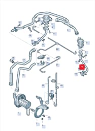 079131166D Audi Secondary Air Injection Pipe