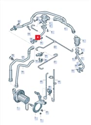 079131166E Audi Secondary Air Injection Pipe