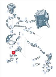 079131166Q Volkswagen Secondary Air Injection Pipe
