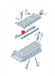 07K109101K Audi Camshaft