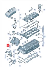 07K109283Q Volkswagen Timing Chain Cover