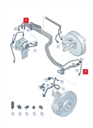5QB614723C Audi Hydraulic System Hose