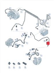 5QC614723B Audi Hydraulic System Hose