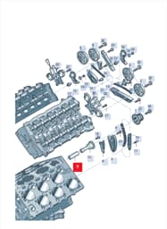 07P109225 Volkswagen Timing Chain Pivot Pin