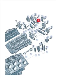 07P109514B Volkswagen Timing Chain Guide Rail