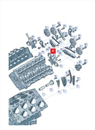 07P109538A Audi Timing Chain Guide Rail
