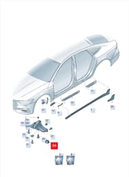 8K0261595 Audi Grommet