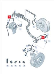 5QH614726C Audi Brake Hose (Hydraulic)