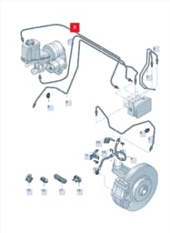 5QK614740A Audi Brake Line