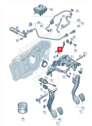 8K0721487 Volkswagen Retaining Plate