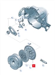 0B3141117 Audi Clutch Pressure Plate