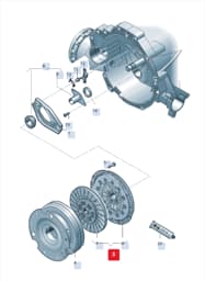 0B4141117 Audi Clutch Disc and Pressure Plate Assembly