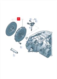 04L141015R Audi Clutch Disc and Pressure Plate Assembly