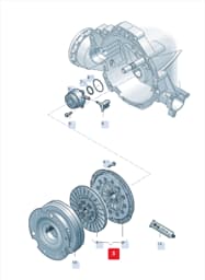 0CS141015E Audi Clutch Disc and Pressure Plate Assembly