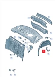 8K9810980A Audi Inner Wheel Arch