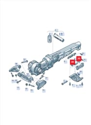0D4599383 Volkswagen Stop Buffer