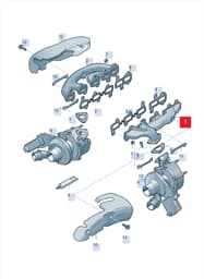 057253033BJ Volkswagen Exhaust Manifold