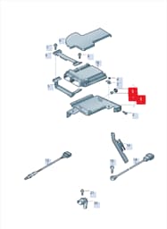 427907461C Audi Support For Control Unit