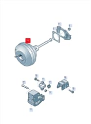 5Z1614106P Volkswagen Brake servo