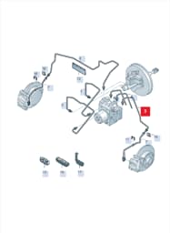 6C0614723D Volkswagen Hydraulic System Hose