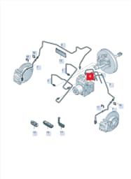 6C0614741H Audi Hydraulic System Hose