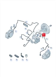 6C0614742H Volkswagen Hydraulic System Hose
