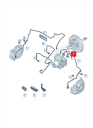 6C0614742K Volkswagen Hydraulic System Hose