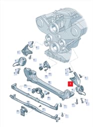 4E0199307BH Audi Engine Mount Support