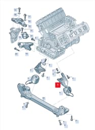 4E0199307BM Audi Engine Mount Bracket